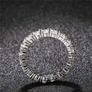 Luxury Zirconia Unique Round Wedding, Engagement Ring For Women