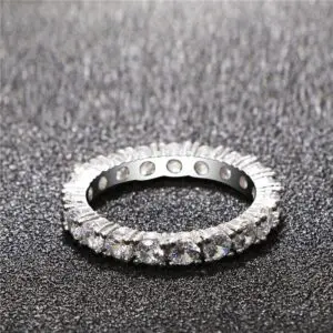 Luxury Zirconia Unique Round Wedding, Engagement Ring For Women