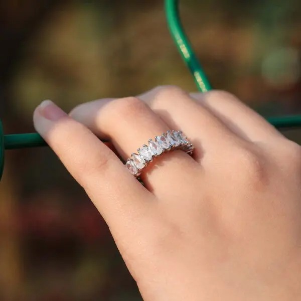 New Arrival Pear Cut Fashion Wedding, Engagement Bling Zircon Stone Ring For Women (1)