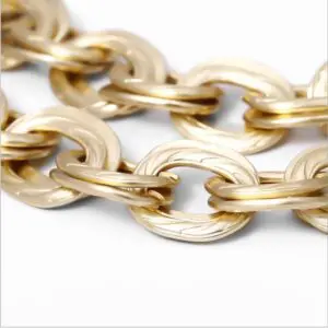 Vintage Chunky Thick Curb Cuban Choker Collar Statement Heavy Metal Gold Clavicle Necklace