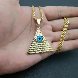 Egyptian Eye Of Horus Pyramid Pendant - Image 3