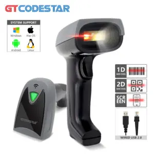 QR Bar Code Reader Wired USB Portable Handheld 1D 2D QRcode Barcode Scanner