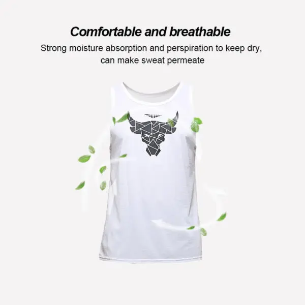 Men Sport Tank Tops Muscle Fit Loose Outdoor Training Vest - Image 2