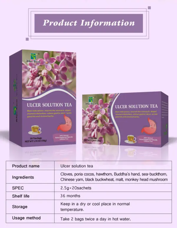 New Arrived Ulcer Solution Tea 100% Natural Herbal Nourishing Stomach Tea - Image 2