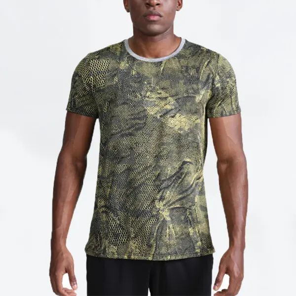 Short  Sleeve Velour Fitness Spandex Polyester Sportwear