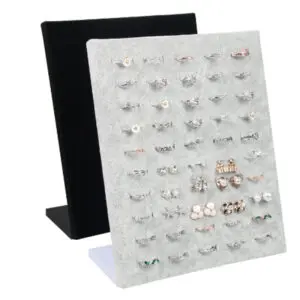 Velvet Display Case Jewelry Ring Displays Stand Board Holder