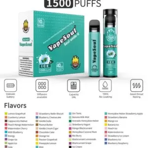 VAPESOUL SMOKING PEN 1500-2000 PUFF
