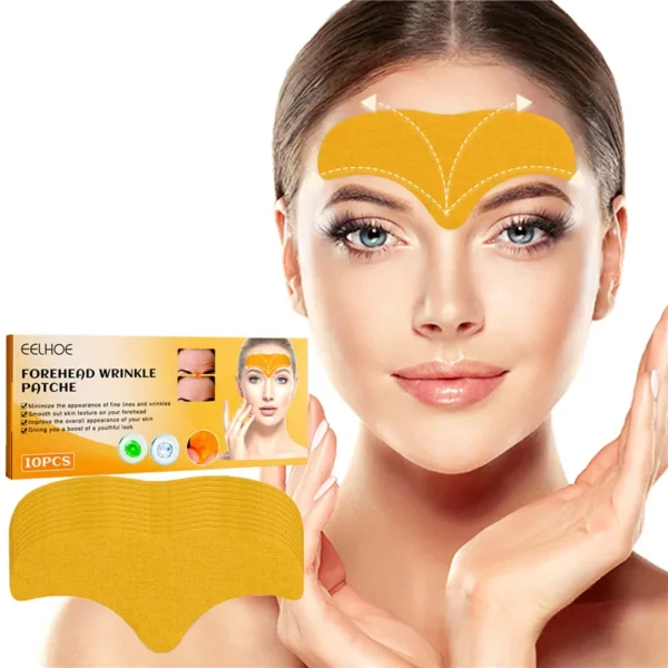 10pcs Hydrolyzed Collagen Forehead Wrinkle Patches