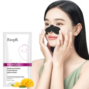 RtopR 1pc Mango Bamboo Charcoal Blackhead Nose Cleaning Peeling & Oil Control Sticker - Image 3