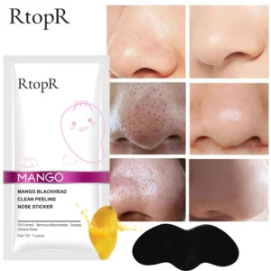 RtopR 1pc Mango Bamboo Charcoal Blackhead Nose Cleaning Peeling & Oil Control Sticker - Image 2